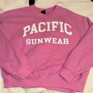 Pacific Sunwear Pink Crewneck Sweatshirt
